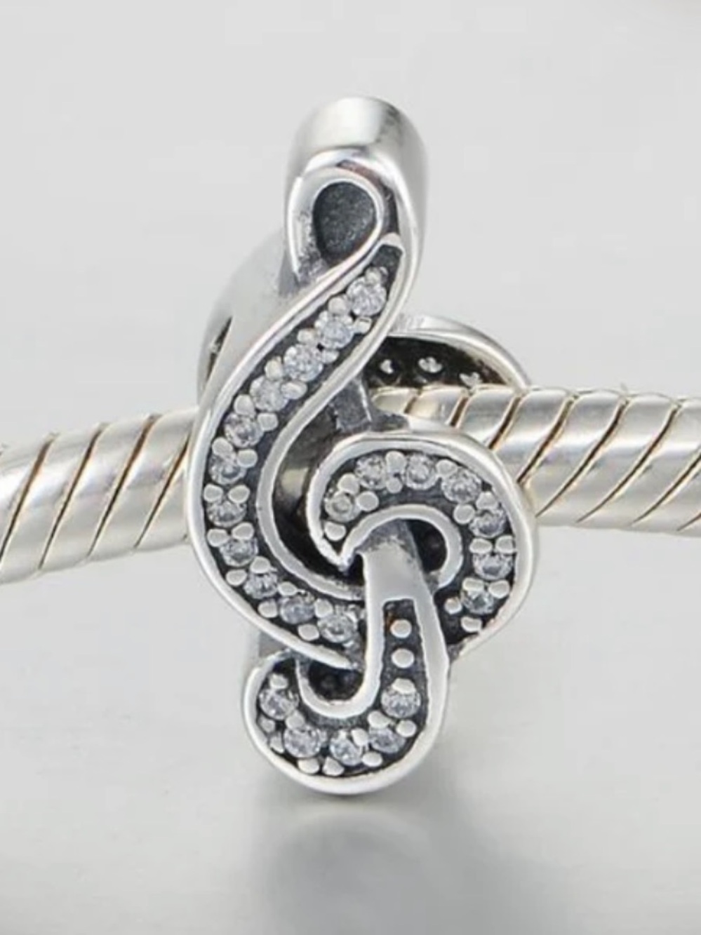 Pandora Treble Clef Pave Charm